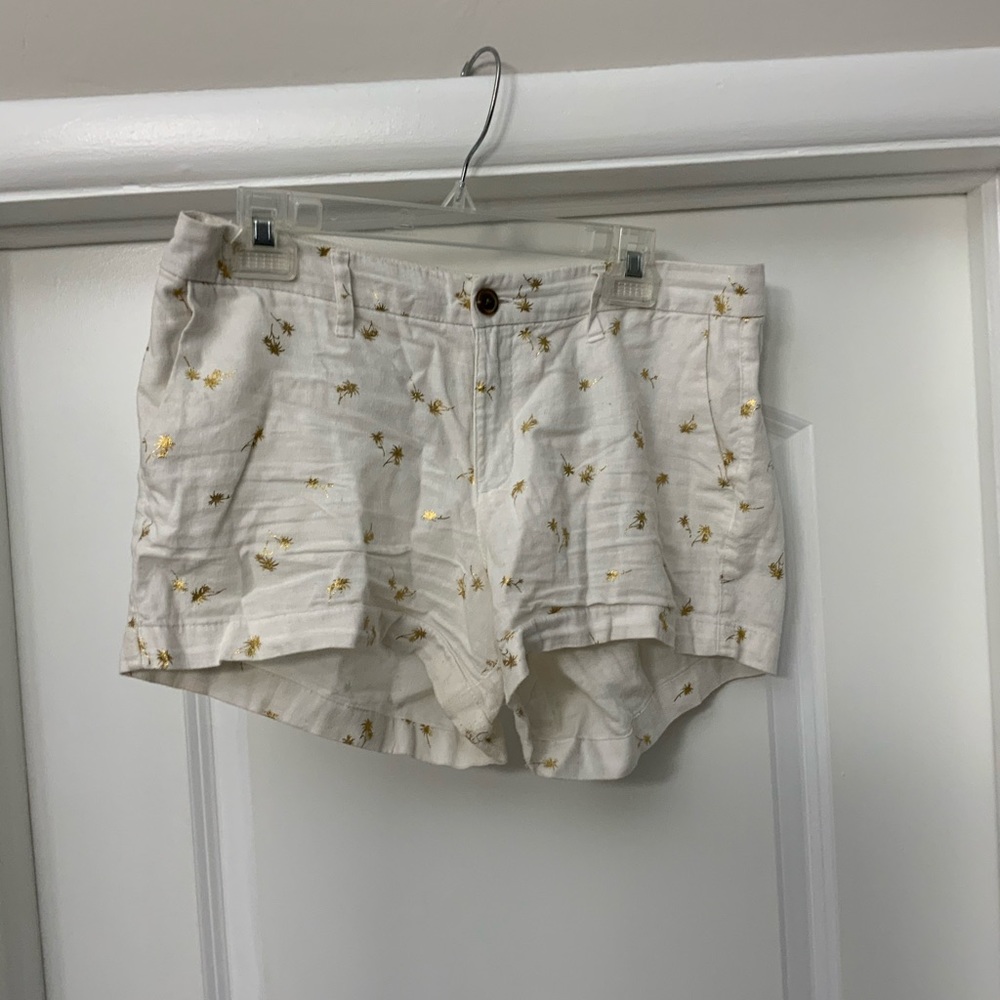 Old Navy White Palm Tree Shorts